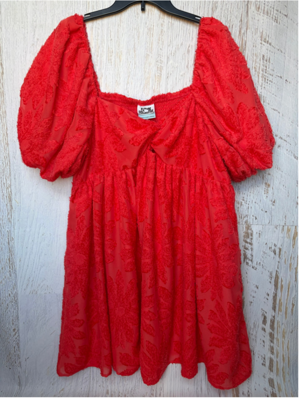 Women's Future Collective Red Mini Dress Size 1X